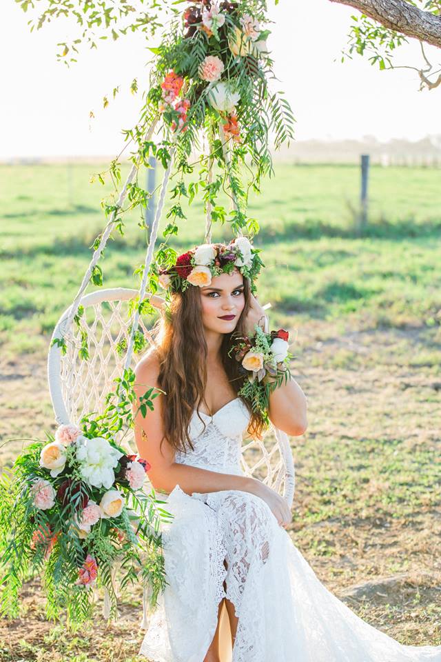 Wedding flowers display in the whitsundays